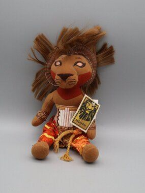 Disney's The Lion King Broadway Musical Simba Plush Beanie Toy Julie Taymor NEW